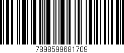 Código de barras (EAN, GTIN, SKU, ISBN): '7898599681709'