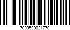 Código de barras (EAN, GTIN, SKU, ISBN): '7898599821778'