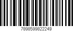 Código de barras (EAN, GTIN, SKU, ISBN): '7898599822249'