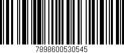 Código de barras (EAN, GTIN, SKU, ISBN): '7898600530545'
