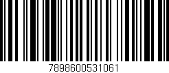 Código de barras (EAN, GTIN, SKU, ISBN): '7898600531061'