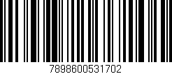 Código de barras (EAN, GTIN, SKU, ISBN): '7898600531702'
