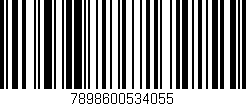 Código de barras (EAN, GTIN, SKU, ISBN): '7898600534055'
