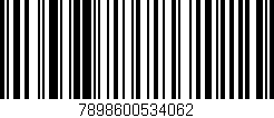 Código de barras (EAN, GTIN, SKU, ISBN): '7898600534062'