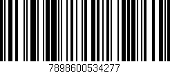 Código de barras (EAN, GTIN, SKU, ISBN): '7898600534277'