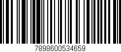 Código de barras (EAN, GTIN, SKU, ISBN): '7898600534659'
