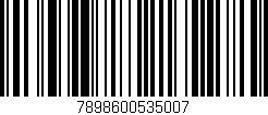 Código de barras (EAN, GTIN, SKU, ISBN): '7898600535007'
