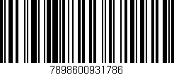 Código de barras (EAN, GTIN, SKU, ISBN): '7898600931786'