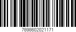 Código de barras (EAN, GTIN, SKU, ISBN): '7898602021171'