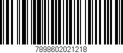 Código de barras (EAN, GTIN, SKU, ISBN): '7898602021218'
