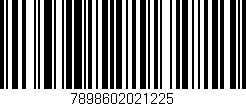 Código de barras (EAN, GTIN, SKU, ISBN): '7898602021225'