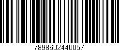 Código de barras (EAN, GTIN, SKU, ISBN): '7898602440057'
