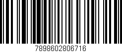 Código de barras (EAN, GTIN, SKU, ISBN): '7898602806716'