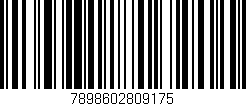Código de barras (EAN, GTIN, SKU, ISBN): '7898602809175'
