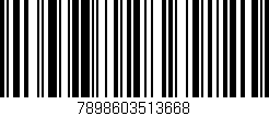 Código de barras (EAN, GTIN, SKU, ISBN): '7898603513668'