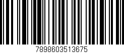 Código de barras (EAN, GTIN, SKU, ISBN): '7898603513675'