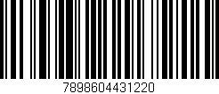 Código de barras (EAN, GTIN, SKU, ISBN): '7898604431220'