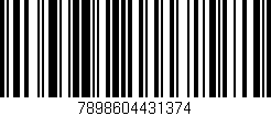 Código de barras (EAN, GTIN, SKU, ISBN): '7898604431374'