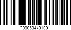 Código de barras (EAN, GTIN, SKU, ISBN): '7898604431831'