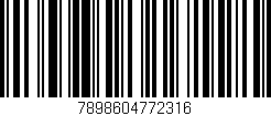 Código de barras (EAN, GTIN, SKU, ISBN): '7898604772316'