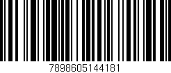 Código de barras (EAN, GTIN, SKU, ISBN): '7898605144181'