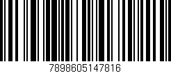 Código de barras (EAN, GTIN, SKU, ISBN): '7898605147816'