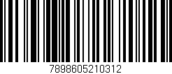 Código de barras (EAN, GTIN, SKU, ISBN): '7898605210312'
