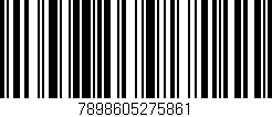 Código de barras (EAN, GTIN, SKU, ISBN): '7898605275861'