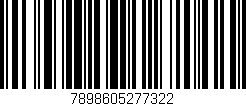 Código de barras (EAN, GTIN, SKU, ISBN): '7898605277322'