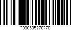 Código de barras (EAN, GTIN, SKU, ISBN): '7898605278770'