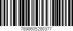 Código de barras (EAN, GTIN, SKU, ISBN): '7898605280377'