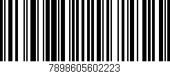 Código de barras (EAN, GTIN, SKU, ISBN): '7898605602223'