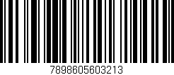 Código de barras (EAN, GTIN, SKU, ISBN): '7898605603213'