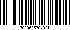 Código de barras (EAN, GTIN, SKU, ISBN): '7898605604821'