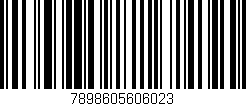 Código de barras (EAN, GTIN, SKU, ISBN): '7898605606023'