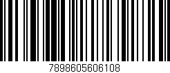 Código de barras (EAN, GTIN, SKU, ISBN): '7898605606108'
