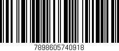 Código de barras (EAN, GTIN, SKU, ISBN): '7898605740918'
