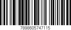 Código de barras (EAN, GTIN, SKU, ISBN): '7898605747115'