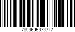 Código de barras (EAN, GTIN, SKU, ISBN): '7898605873777'