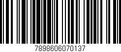 Código de barras (EAN, GTIN, SKU, ISBN): '7898606070137'