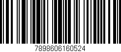 Código de barras (EAN, GTIN, SKU, ISBN): '7898606160524'