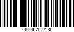 Código de barras (EAN, GTIN, SKU, ISBN): '7898607027260'