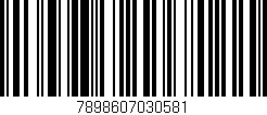 Código de barras (EAN, GTIN, SKU, ISBN): '7898607030581'