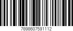 Código de barras (EAN, GTIN, SKU, ISBN): '7898607591112'
