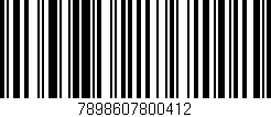Código de barras (EAN, GTIN, SKU, ISBN): '7898607800412'