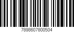 Código de barras (EAN, GTIN, SKU, ISBN): '7898607800504'