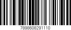 Código de barras (EAN, GTIN, SKU, ISBN): '7898608291110'