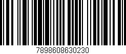 Código de barras (EAN, GTIN, SKU, ISBN): '7898608630230'