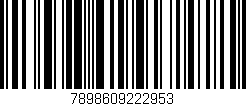 Código de barras (EAN, GTIN, SKU, ISBN): '7898609222953'