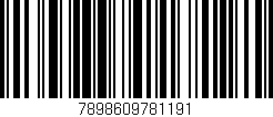 Código de barras (EAN, GTIN, SKU, ISBN): '7898609781191'